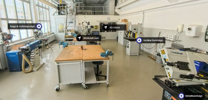 Virtual tour of the hall in the Studi-Lab